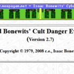 The Advanced Bonewits’ Cult Danger Evaluation Frame (Version 2.6)