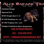 Ali’s Savage Traits – Custom Fangs & SFX